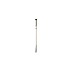 Parker Vector Premium Shiny Stainless Steel Chiselled Blue Rollerball Pen