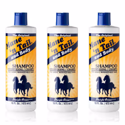 Mane 'n Tail Original Formula For Thicker Fuller Stronger Hair 16 oz 3 pack Shampoo