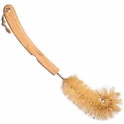 Lola Products Bamboo Bottle Brush  Ergonomic Durable Bamboo Handle  Non Scratch  Easy Storage  Bristles Made from Recycled Soda/Water Bottles - 1 Pack