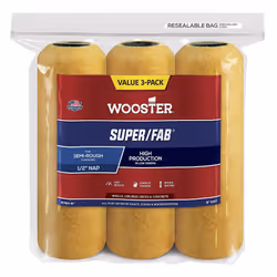 Wooster Brush R740-9 Super/Fab Roller 1/2-Inch Nap 3-Pack 9-Inch