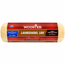 Wooster Brush R291-9 Lambswool 100 Roller Cover  1/2-Inch Nap  9-Inch