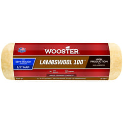 Wooster Brush R291-9 Lambswool 100 Roller Cover  1/2-Inch Nap  9-Inch