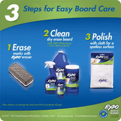 EXPO 1752313 board cleaning kit Board cleaning dry cloths