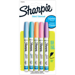 Sharpie Water-Based Paint Markers  Extra-Fine  Assorted Colors  5 Count