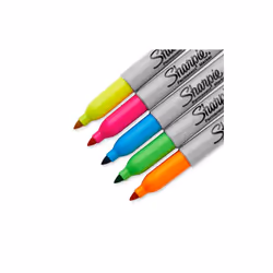 Sharpie Neon Fine Point permanent marker Fine tip Assorted colours 5 pc(s)