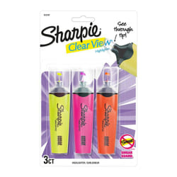 Sharpie 1912767 permanent marker Chisel tip Assorted colours 3 pc(s)