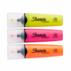 Sharpie 1912767 permanent marker Chisel tip Assorted colours 3 pc(s)