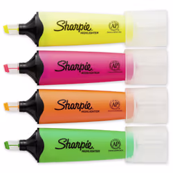 Sharpie Clear View marker 4 pc(s) Chisel tip Assorted colours