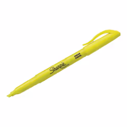 SHARPIE ACCENT Highlighter  Pocket Highlighter Narrow Chisel  4-Carded  Fluorescent Yellow 1908050