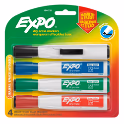 EXPO 1944728, 4 pc(s), Assorted colours, Chisel tip, Blister