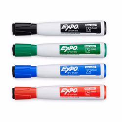 EXPO 1944728 marker 4 pc(s) Chisel tip Assorted colours