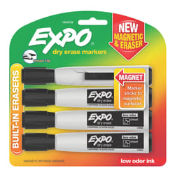 EXPO 1944729 marker 4 pc(s) Chisel tip Black