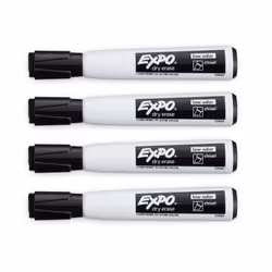EXPO 1944729 marker 4 pc(s) Chisel tip Black