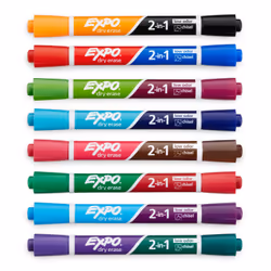 EXPO 1944658 marker 8 pc(s) Chisel tip Assorted colours