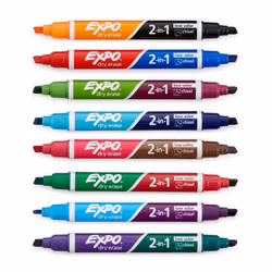 EXPO 1944658 marker 8 pc(s) Chisel tip Assorted colours