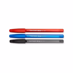 Paper Mate InkJoy 100ST Ballpoint Pens  Medium Point  Black/Red/Blue Ink  8 Pack (1945930)