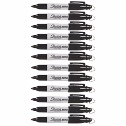 Sharpie Mini Permanent Markers Fine Point 12-Count (Black)
