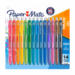 Paper Mate InkJoy Pens Gel Pens Fine Point (0.5 mm) Assorted 14 Count
