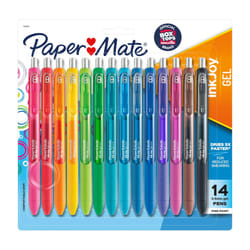 Paper Mate InkJoy Pens  Gel Pens  Fine Point (0.5 mm)  Assorted  14 Count