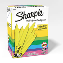 Sharpie 2003991 marker 36 pc(s) Chisel tip Yellow