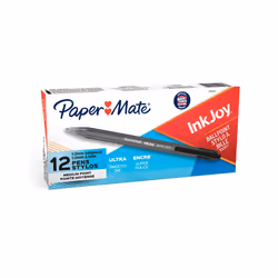 Papermate Paper Mate InkJoy 100RT Retractable Ballpoint Pens, Medium Point (1.0mm), Clip, Clip-on retractable ballpoint pen, ...