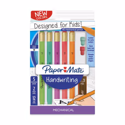 Paper Mate Handwriting Triangular Mechanical Pencil Set with Lead & Eraser Refills 1.3mm Fun Barrel Colors 8 Count (201748 ...