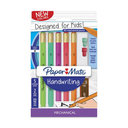 Paper Mate Handwriting Triangular Mechanical Pencil Set with Lead & Eraser Refills  1.3mm  Fun Barrel Colors  8 Count (2017484)