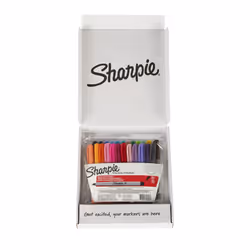 Sharpie Permanent Markers  Ultra Fine Point  Assorted Colors  24-Count