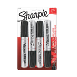 Sharpie 15661PP permanent marker Chisel tip Black 4 pc(s)