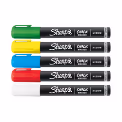 Sharpie 2103011 chalk marker Blue, Green, Red, White, Yellow 5 pc(s)