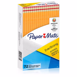 Paper Mate EverStrong #2 Pencils Reinforced Break-Resistant Lead When Writing 72-Count