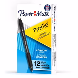 Papermate 2101972, Black, Black, HB, 0.7 mm, Round, 12 pc(s)
