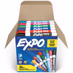 EXPO 2135174 marker 36 pc(s) Chisel tip Assorted colours