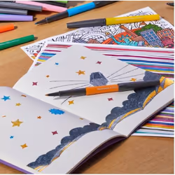 Papermate 2134319 felt pen Medium Black, Blue, Brown, Gold, Green, Grey, Pink, Violet 8 pc(s)