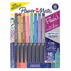 Papermate 2129448, Medium, 16 colours, Multicolour, 0.7 mm, Multicolour, Round