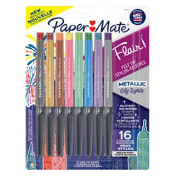 Papermate 2129448 felt pen Medium Multicolour 16 pc(s)