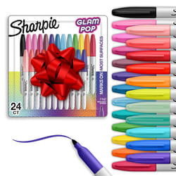 Sharpie Glam Pop Permanent Markers  Fine Tip Marker Set  Coloring Markers  Art Markers  Drawing Markers  Writing Markers  Stocking Stuffers  34 Count