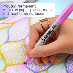Sharpie Glam Pop Permanent Markers  Fine Tip Marker Set  Coloring Markers  Art Markers  Drawing Markers  Writing Markers  Stocking Stuffers  34 Count