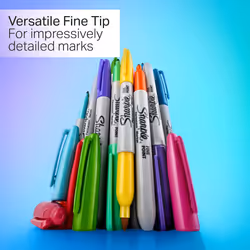 Sharpie Glam Pop Permanent Markers  Fine Tip Marker Set  Coloring Markers  Art Markers  Drawing Markers  Writing Markers  Stocking Stuffers  34 Count