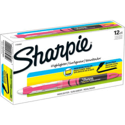 Sharpie Accent Highlighter  Liquid Pen  Micro Marker Point  Chisel Marker Point Style  Fluorescent Pink Pigmentbased Ink  1 / Dozen