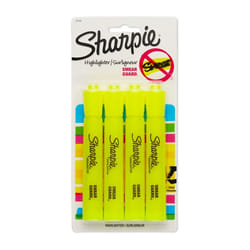 Sharpie 25164PP permanent marker Chisel tip Yellow 4 pc(s)