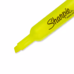 Sharpie 25164PP permanent marker Chisel tip Yellow 4 pc(s)