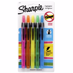 Sharpie 28175PP, 5 pc(s), Blue, Green, Orange, Pink, Yellow, Chisel tip, Assorted colours, Round, Blister