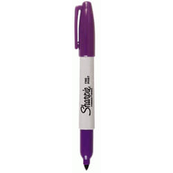 Sharpie 30008 Fine Point Permanent Marker  Purple  Case of 12 Dozens
