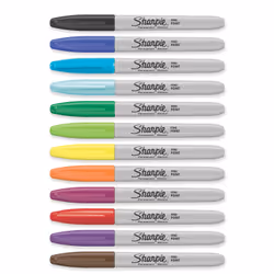 Sharpie 30075PP permanent marker Fine tip Assorted colours 12 pc(s)