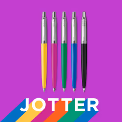Parker Jotter Originals Gel Pen | '90s Retro Black Finish | Medium Point (0.7 mm) | Black Ink | 1 Count