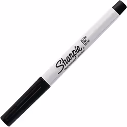 SHARPIE Permanent Markers  Ultra Fine Point  Black  12-Count