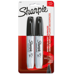 Sharpie 38262PP permanent marker Chisel tip Black 2 pc(s)