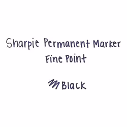 Sharpie Fine Point Permanent Marker - Black, Pack of 24 + 1
