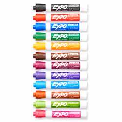 EXPO 44428 marker 18 pc(s) Chisel tip Assorted colours